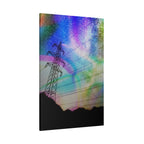 Solar Storm Canvas Wall Art - Vibrant Abstract Nebula Decor