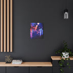 Japanese City Punk FX Canvas Wall Art - Cyberpunk Street Decor
