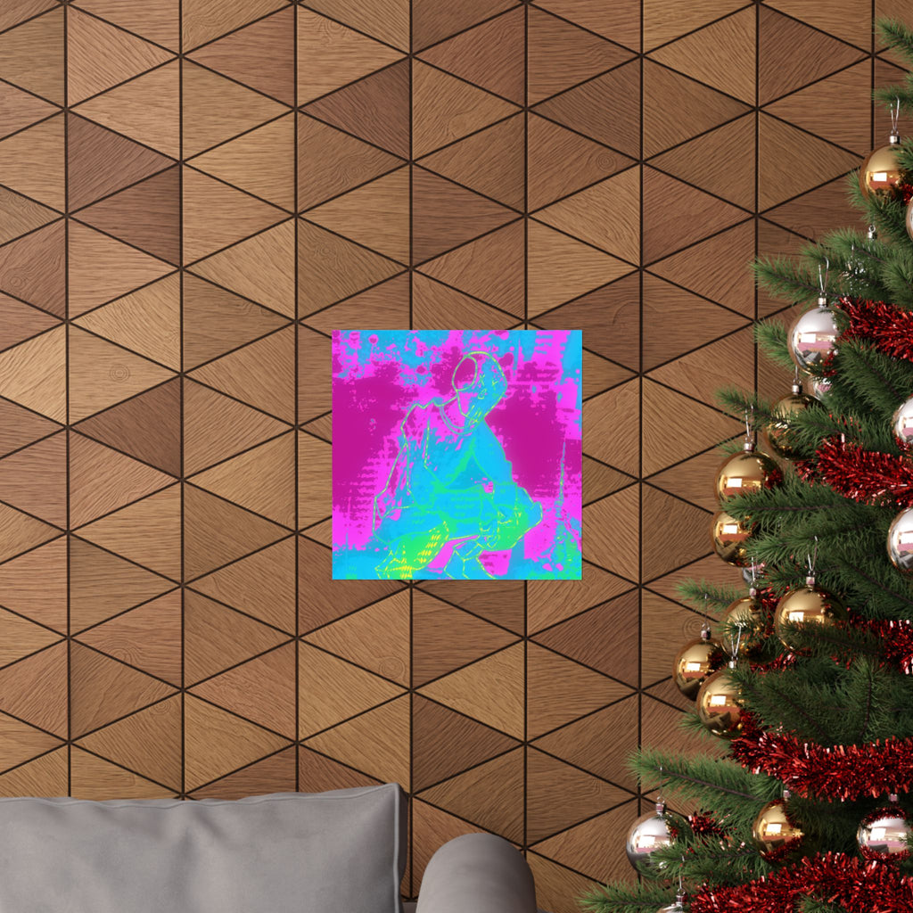 Melted Zone Poster - Surreal Melting Abstract Art Print