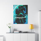Grunge Space Man Canvas Art - Urban Graffiti Astronaut Decor