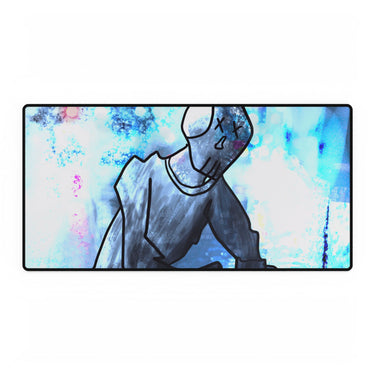 Robot Man Desk Mat - Futuristic Android Mouse Pad by Kiyo Arts