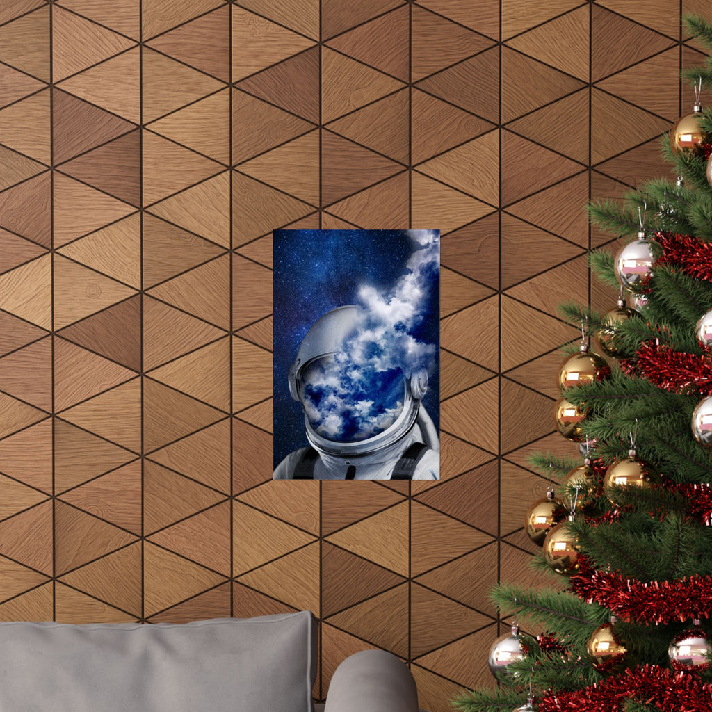 Astronaut in the Clouds Poster - Dreamy Space Art Print