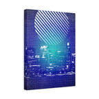 Chicago Skyline Watercolor Canvas Wall Art - Windy City Decor