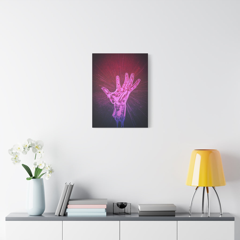 Hand of the Stars Canvas Wall Art - Celestial Cosmic Fantasy Decor