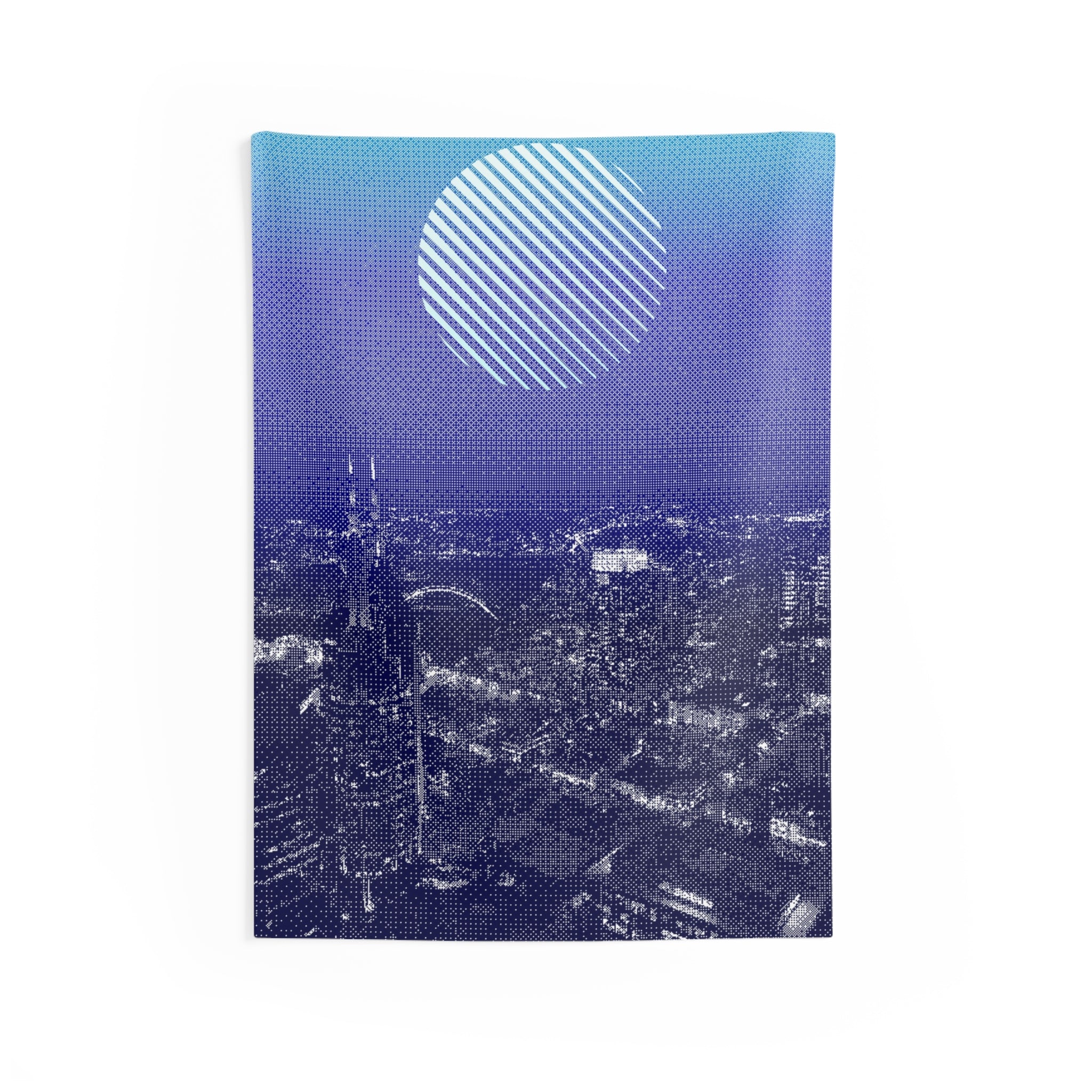Nashville Skyline Tapestry - Sunset Cityscape Wall Hanging