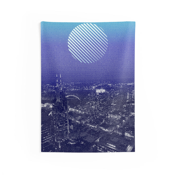 Nashville Skyline Tapestry - Sunset Cityscape Wall Hanging