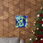 Stone Angel Vaporwave Matte Poster Print