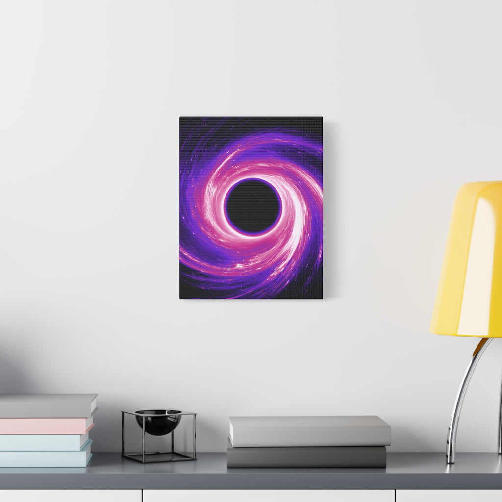 Neon Wave Horizon Canvas Wall Art - Retro 80s Cyberpunk Sunset