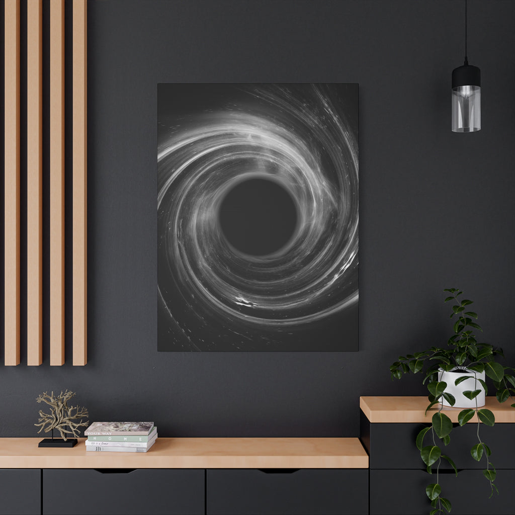Black Hole Canvas Wall Art - Cosmic Universe Decor
