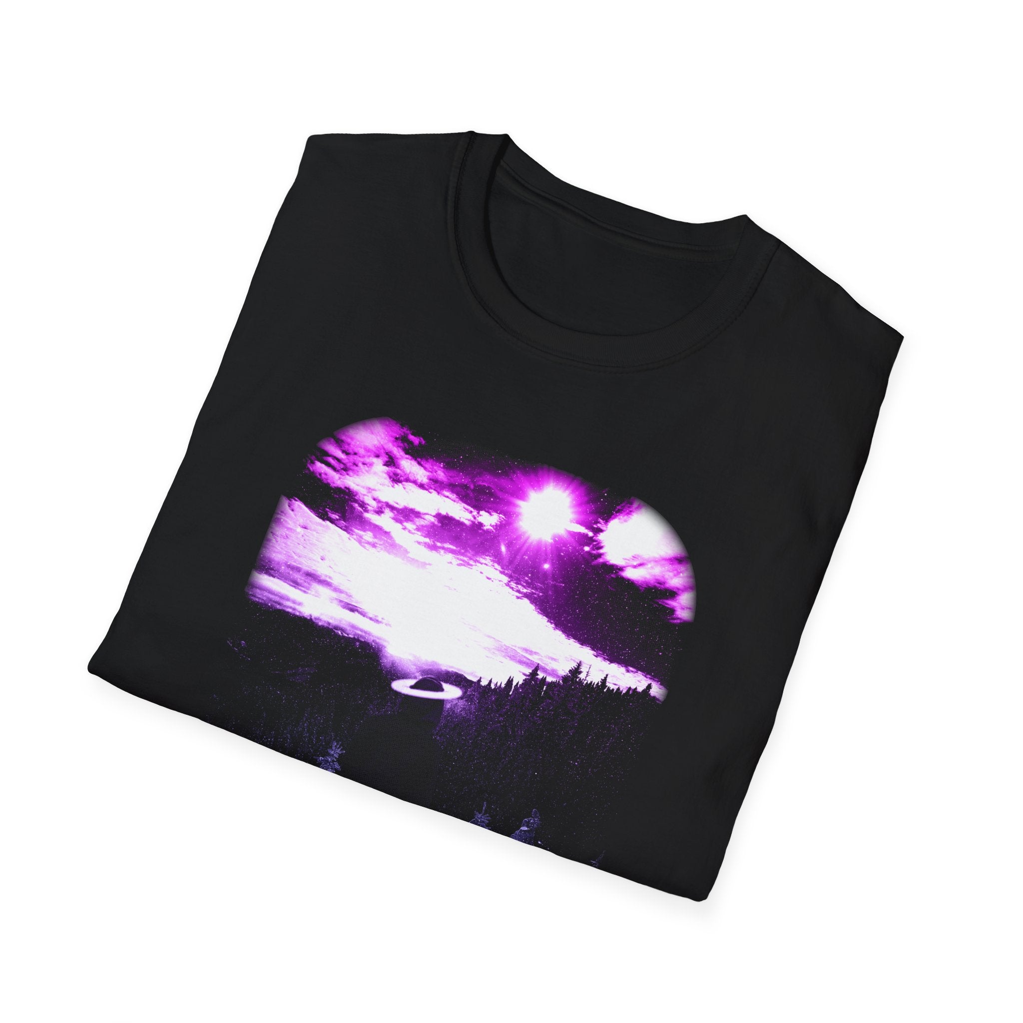 Winter Aurora Light Northern Lights Scenic Graphic Tee