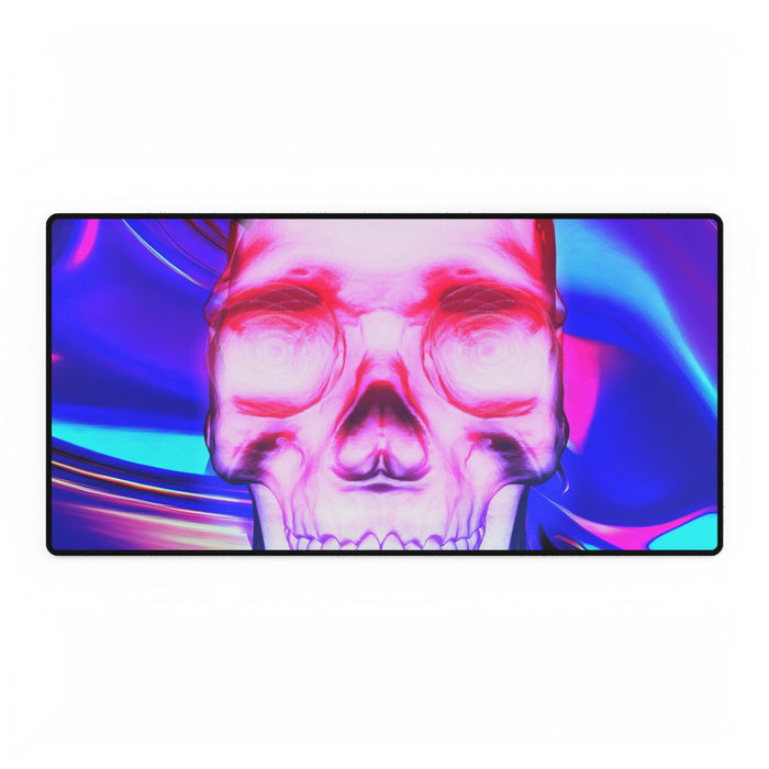 Free Your Mind Mouse Pad - Psychedelic Skull Desk Mat by Kiyo Arts