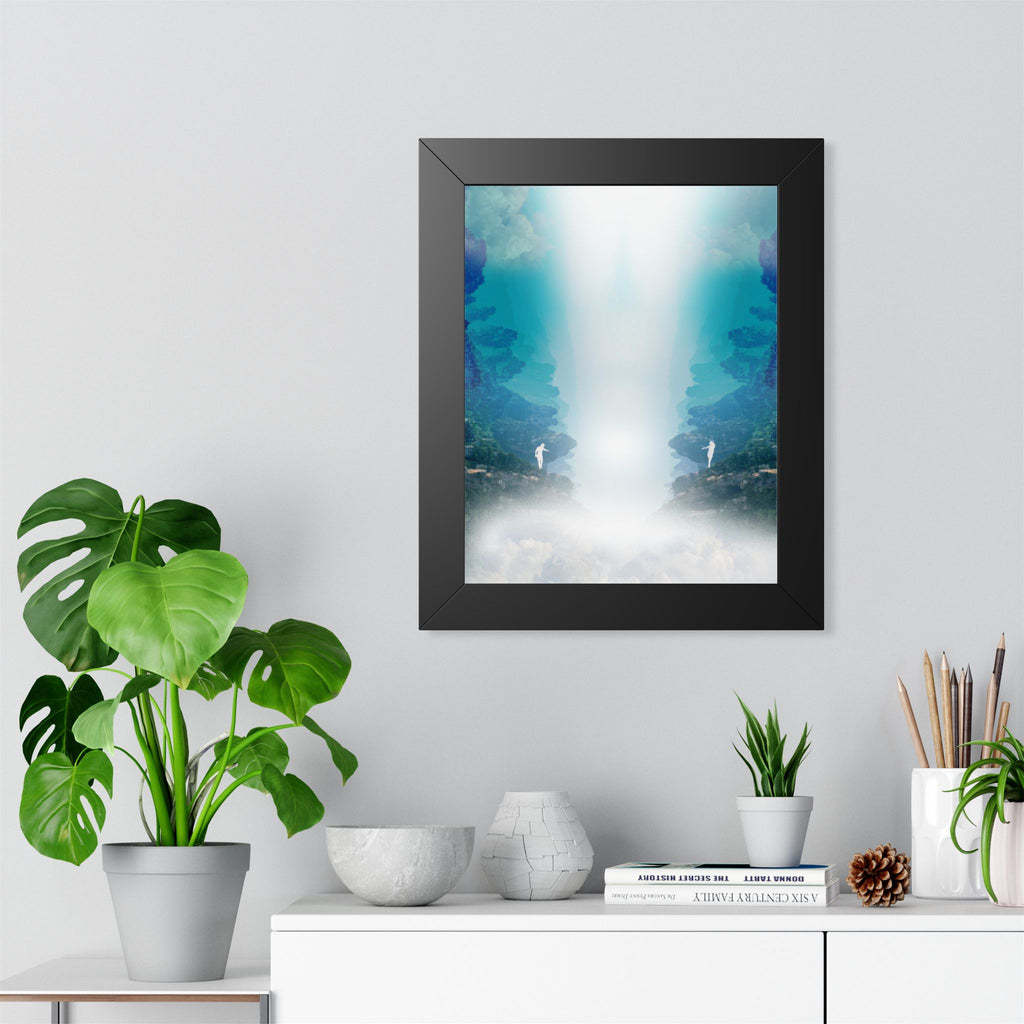 Lost Lovers Framed Poster - Couple Surreal Landscape Wall Art