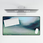 Sunset Space Mountains Retro Vaporwave Peaks Desk Mat Mousepad