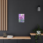 Vibrant Roaring Leopard Matte Canvas Wall Art