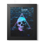 Skull Wall Art Framed Poster - Dark Gothic Skull Print