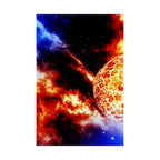 Solar Blast Poster - Cosmic Nebula Space Art Print