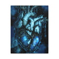 Galaxy Heart Canvas Wall Art - Cosmic Anatomical Space Love Decor
