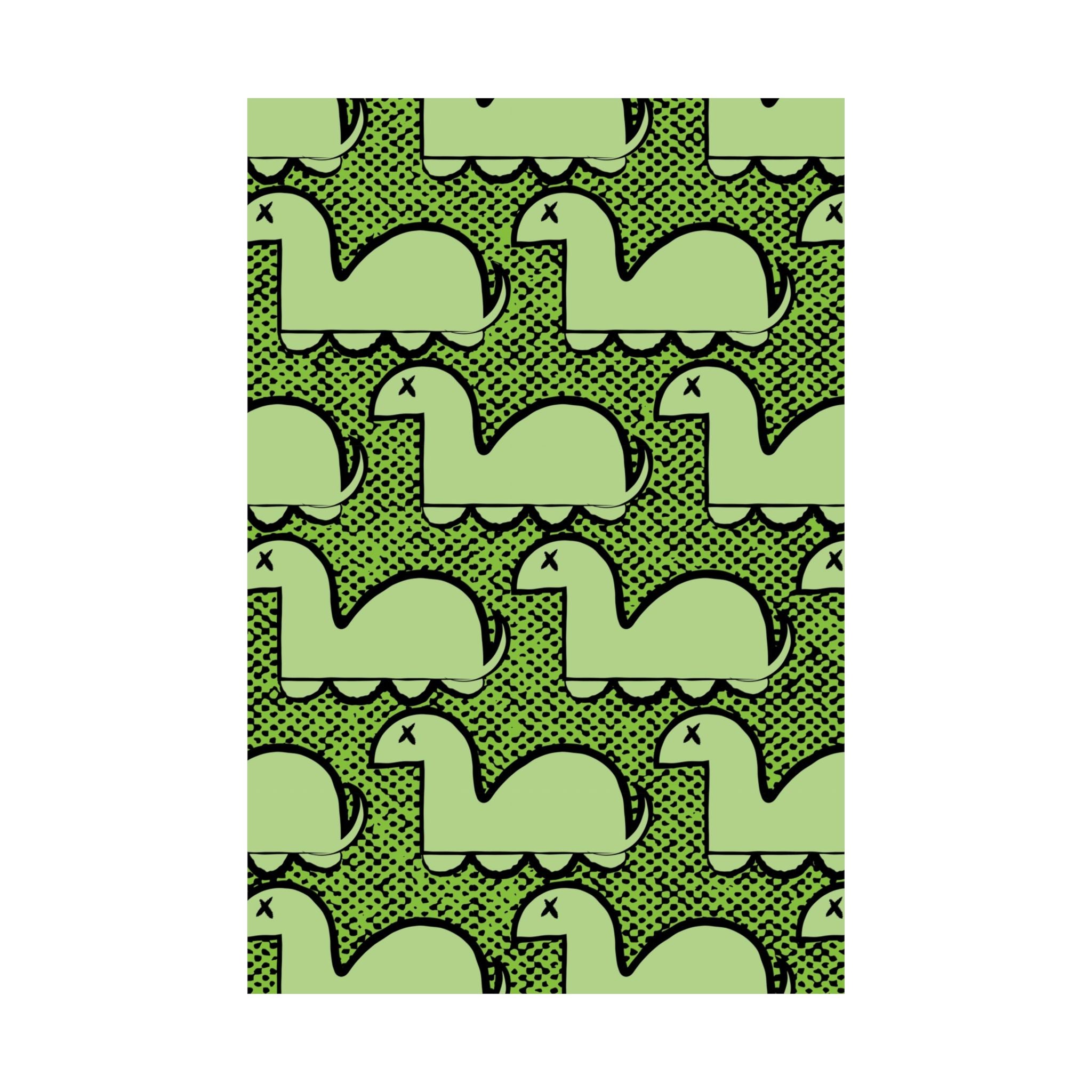Dino Rampage Poster - Dinosaur City Attack Art Print