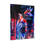 Japanese City Punk FX.2 Canvas Wall Art - Neon Japan Cyberpunk Street