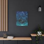 Cyber Wave Escape Canvas Art - Futuristic Neon Synthwave Decor