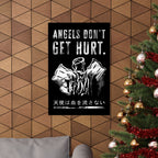 Angels Don't Get Hurt Poster - Grunge Angel Art Print