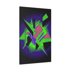 90s Paranoia Canvas Wall Art - Grunge Glitch Trippy Decor