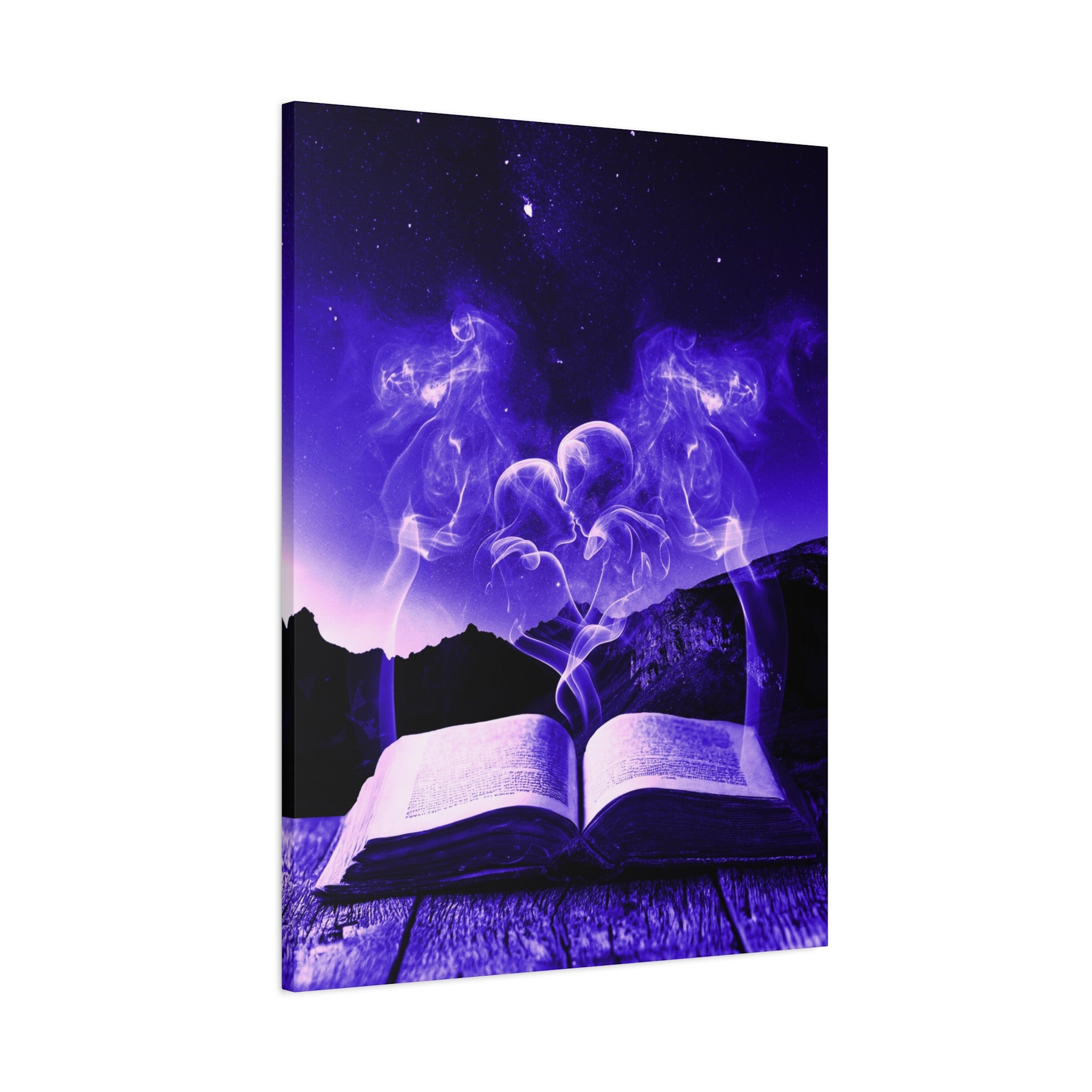 Magic Book Love Spell Canvas Wall Art - Witchy Fantasy Decor