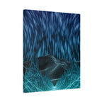 Cyber Wave Escape Canvas Art - Futuristic Neon Synthwave Decor