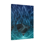 Cyber Wave Escape Canvas Print - Retro Futurism Vaporwave Decor