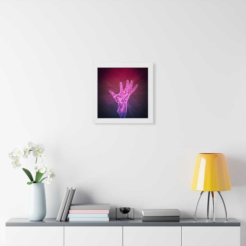Hand of the Stars Poster - Cosmic Energy Celestial Art Print