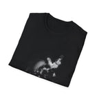 Astronaut in Clouds Retro Stamp Tee - Space Graphic Shirt