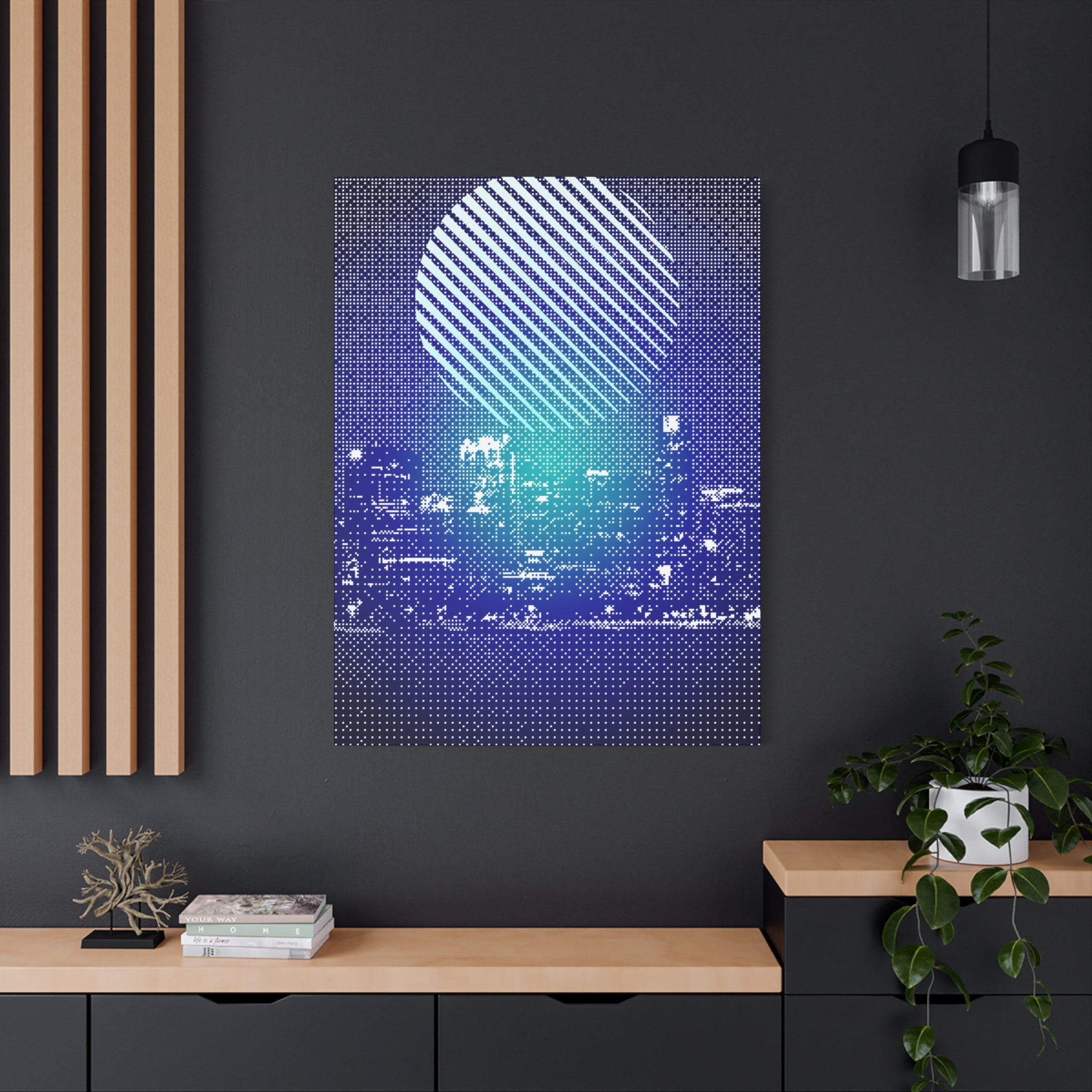 Chicago Skyline Watercolor Canvas Wall Art - Windy City Decor