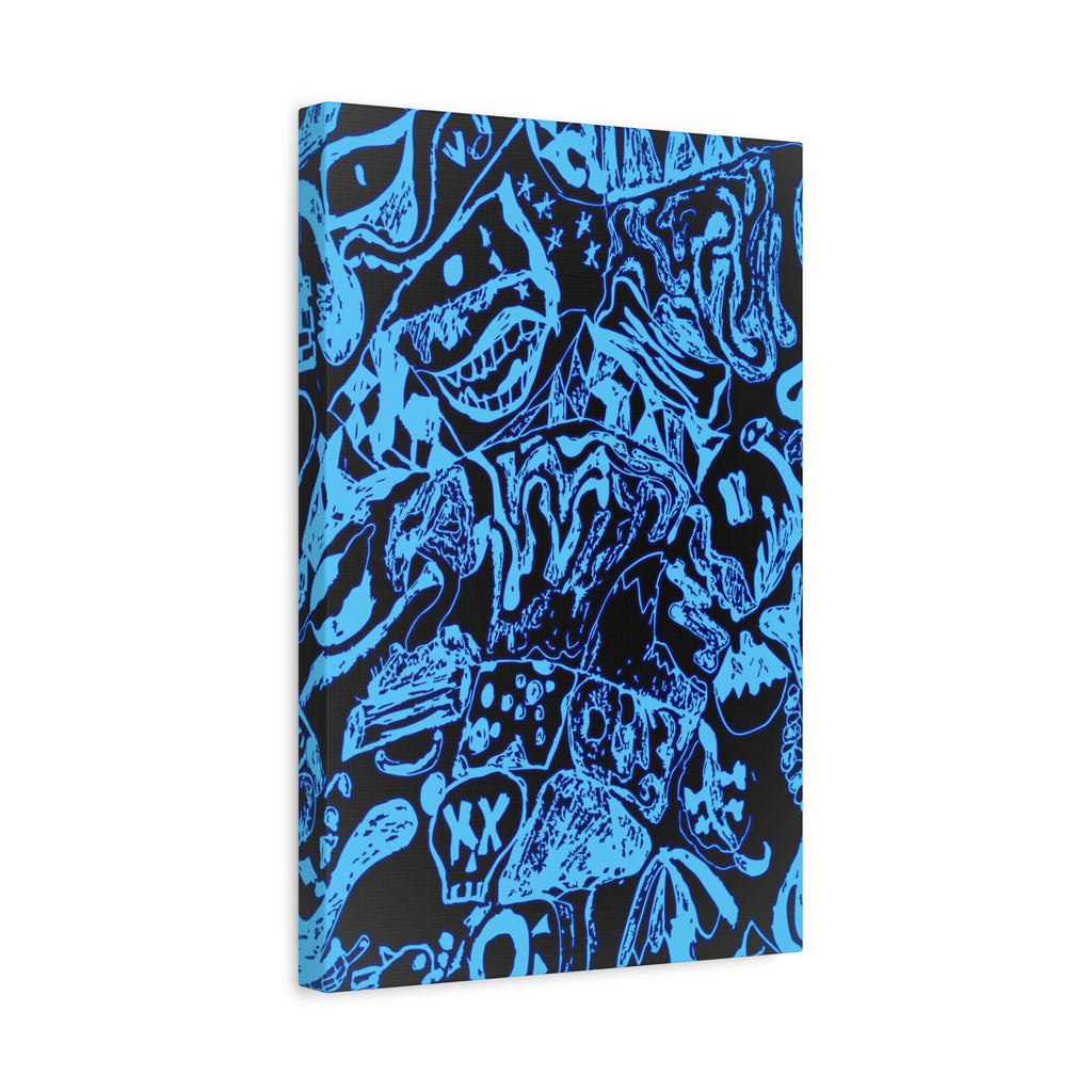 Doodles of a Lost Mind Canvas Art - Psychedelic Abstract Mindscape