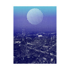Nashville Skyline Poster - Aerial Sunset Cityscape Art Print