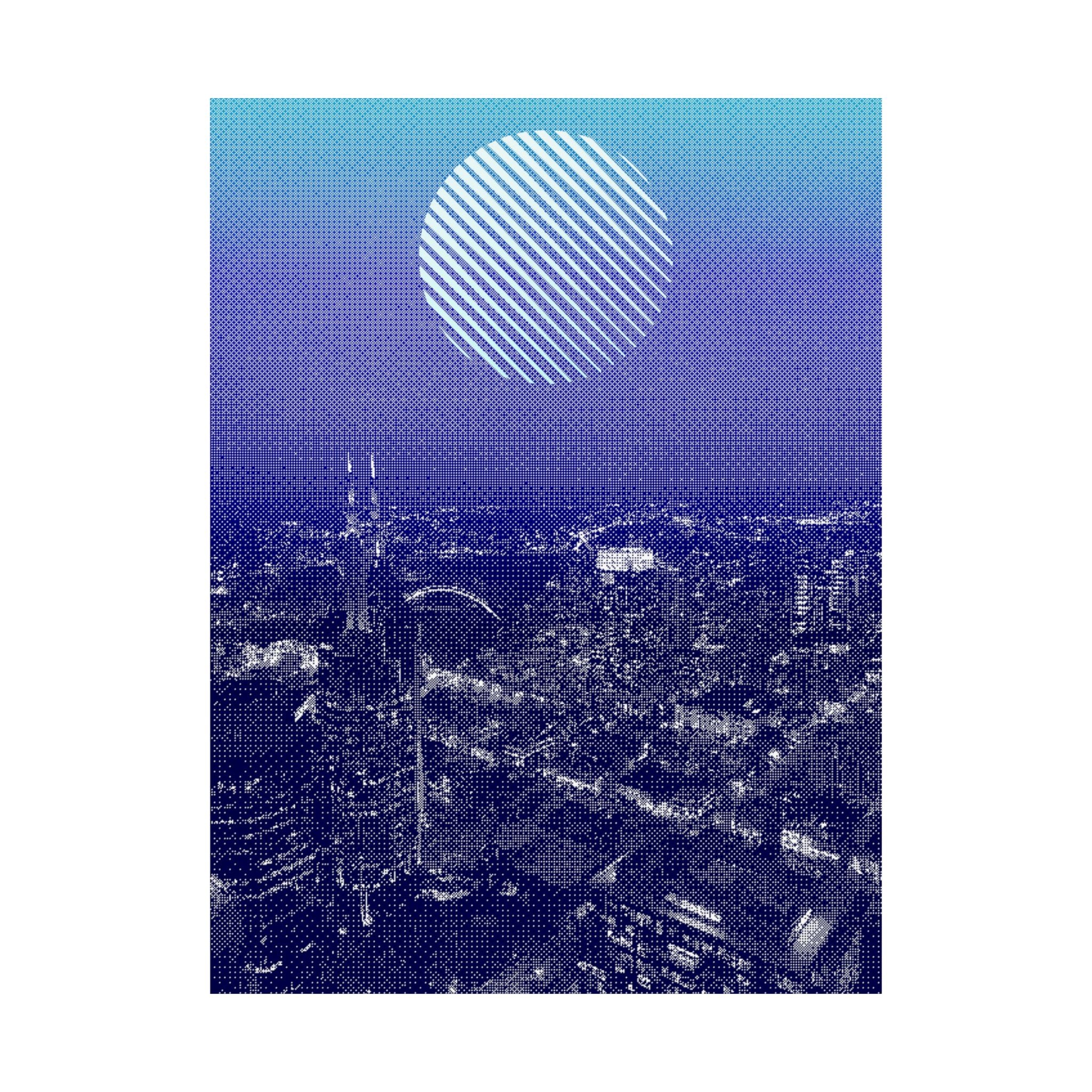 Nashville Skyline Poster - Aerial Sunset Cityscape Art Print