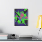 90s Paranoia Canvas Wall Art - Grunge Glitch Trippy Decor
