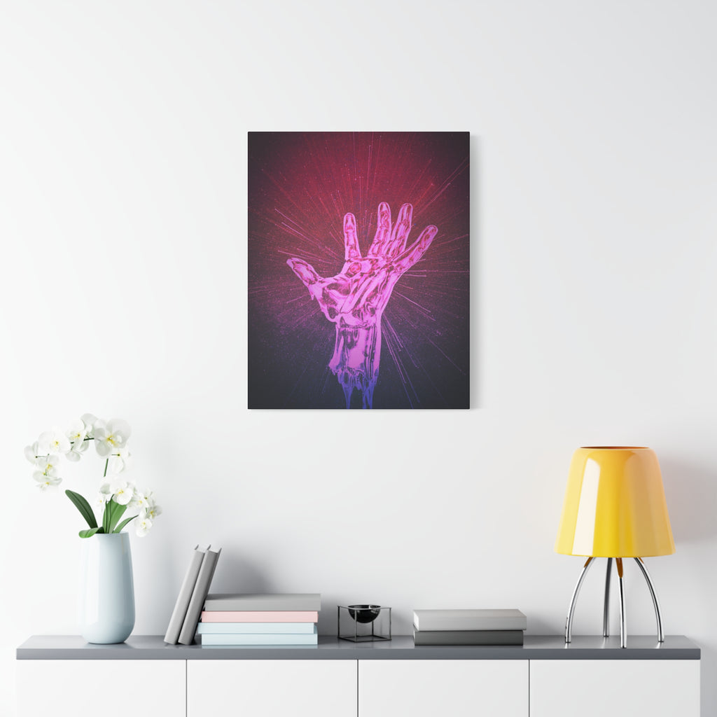 Hand of the Stars Canvas Wall Art - Celestial Cosmic Fantasy Decor