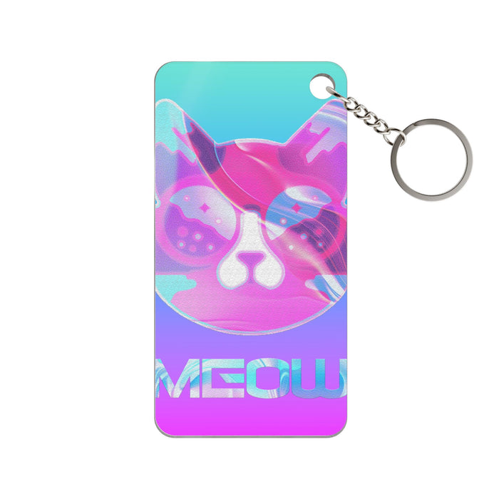 Lofi Cat Meow Keychain - Retro Anime Acrylic Charm