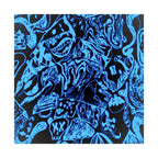 Doodles of a Lost Mind Poster - Cyan Sketchbook Doodle Art Print