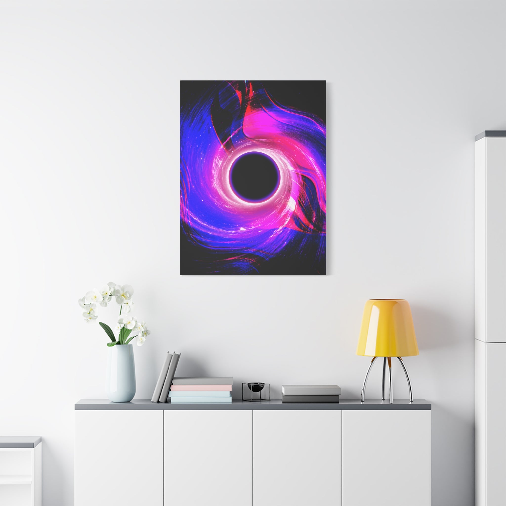 Neon Wave Horizon Canvas Wall Art - Special Edition Retro 80s Sunset