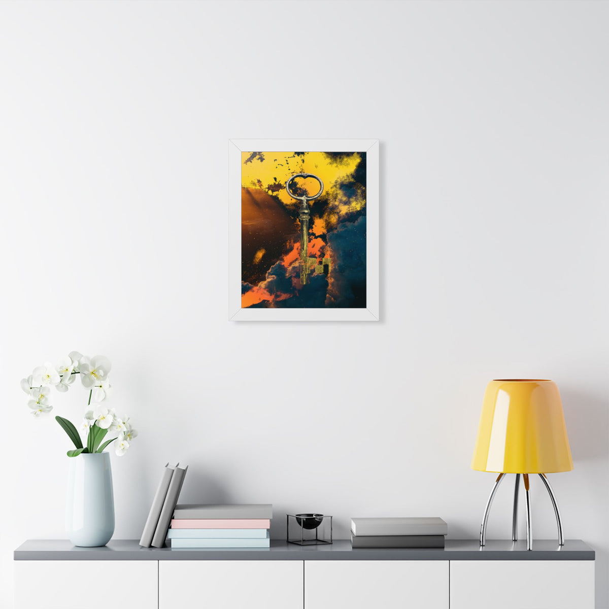Key To The Kingdom Framed Poster - Fantasy Mysterious Wall Art