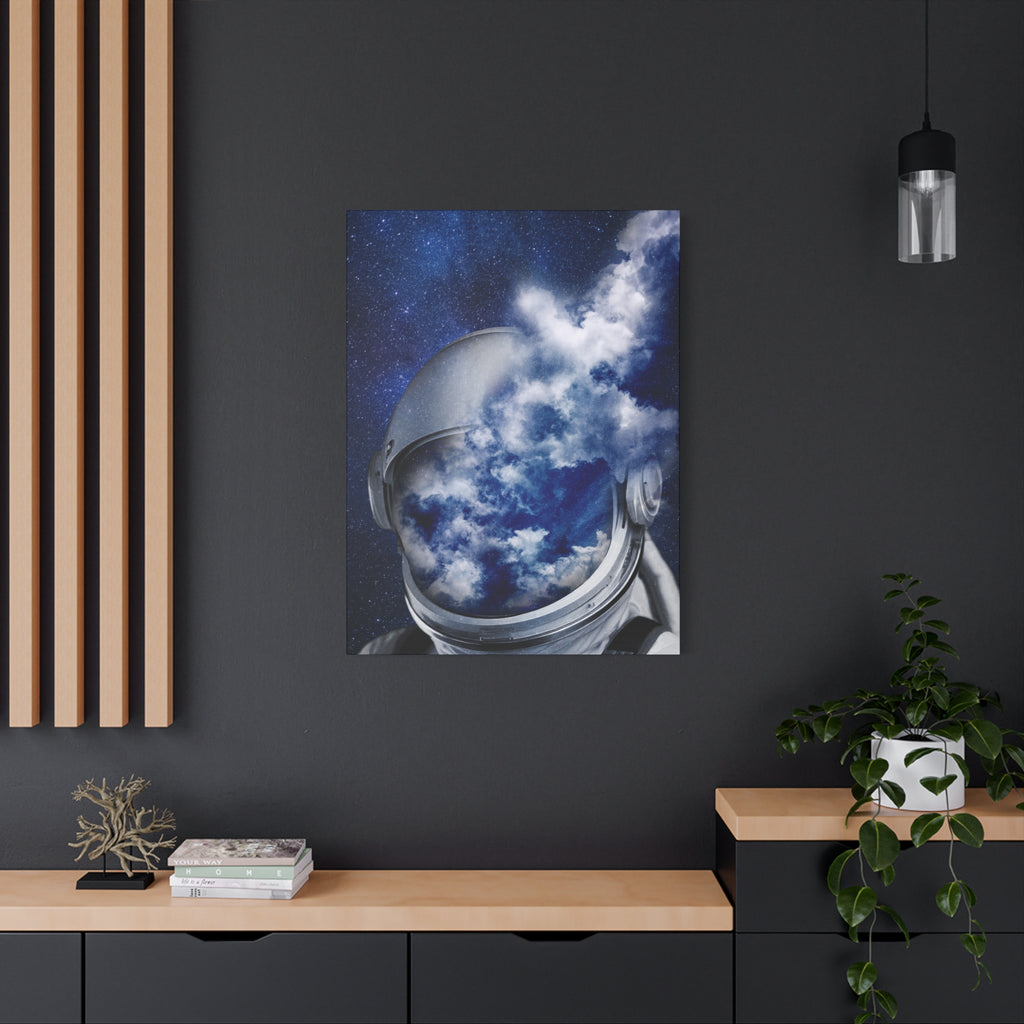 Psychedelic Astronaut Canvas Wall Art - Dreamy Space Decor