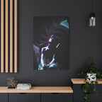 Skybound Canvas Wall Art - Surreal Angel Figure in the Clouds
