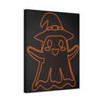 Cute Ghost Canvas Wall Art - Halloween Kids Room Decor