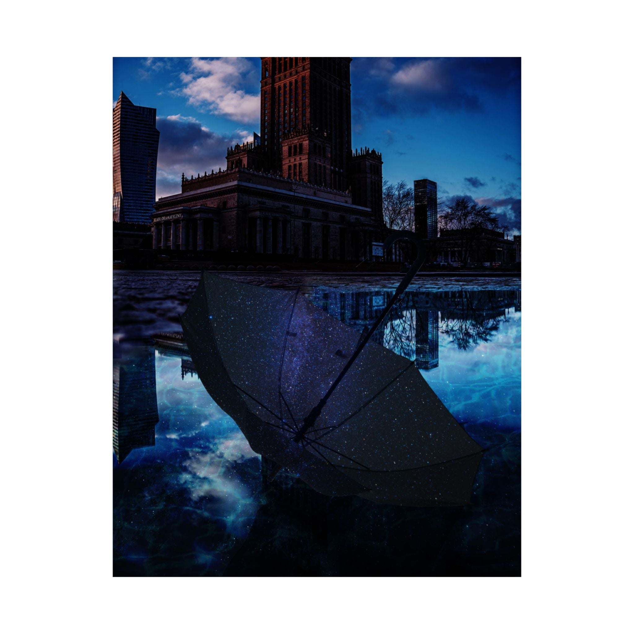 Quiet Storm Poster - Galaxy's Edge Umbrella Surreal Art Print