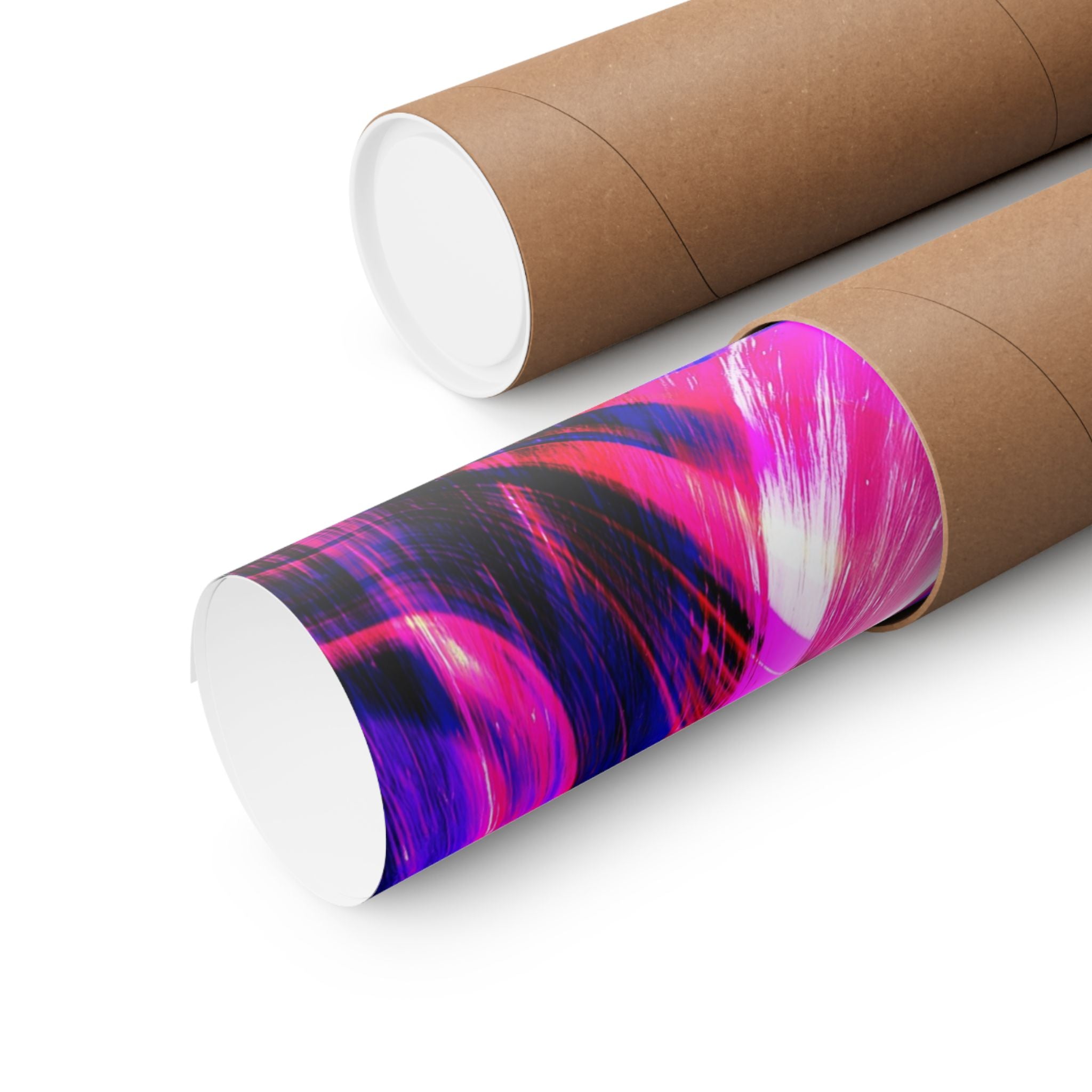 Purple Pink Wormhole Poster - Special Edition Cosmic Vortex Art