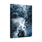 Frozen Forest Canvas Wall Art - Winter Wonderland Nature Decor