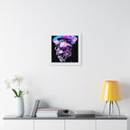 Melted Skeleton Skulls Framed Poster - Gothic Cosmic Skull Wall Art