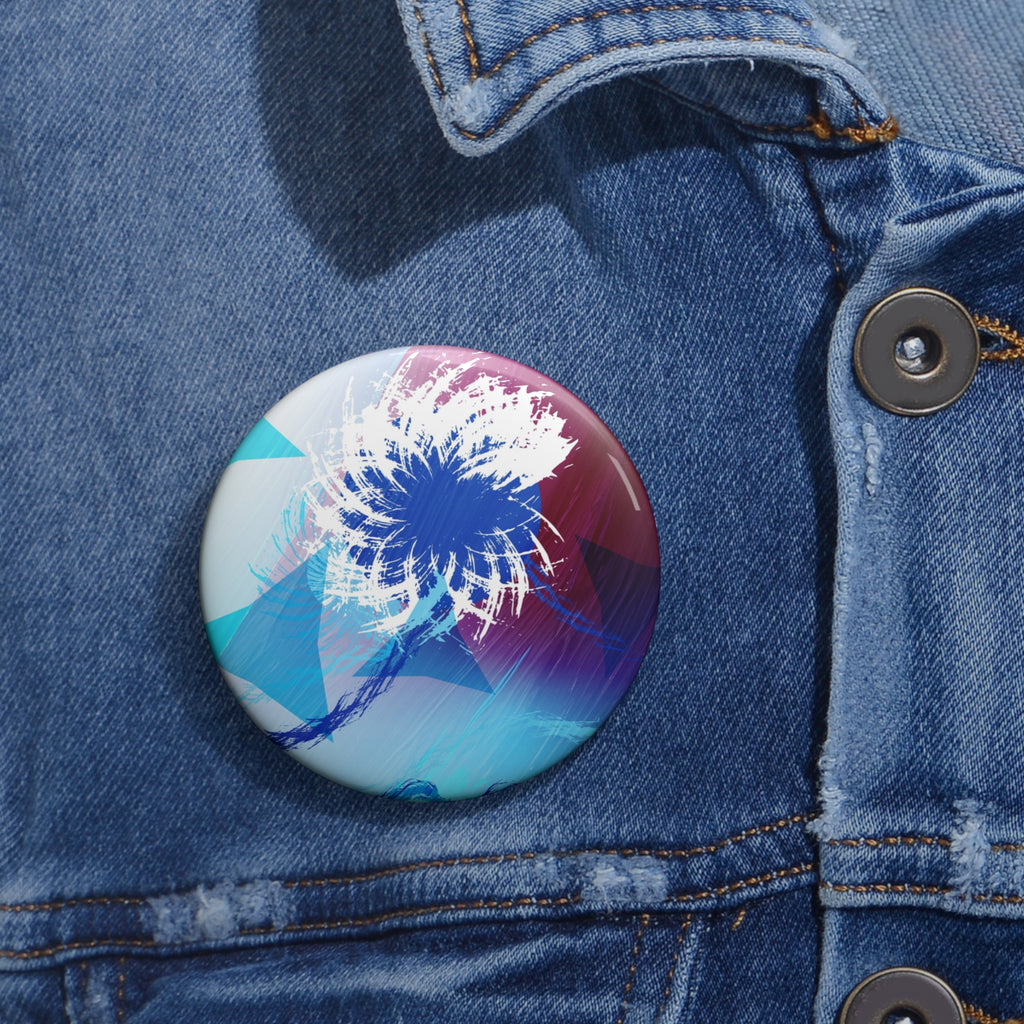 Geometry Portal Pin - Abstract Sci-Fi Art Button