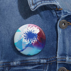 Geometry Portal Pin - Abstract Sci-Fi Art Button